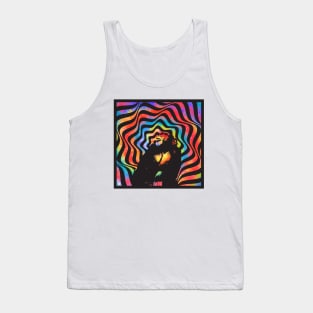 Rainbow Psychedelic Ape Tank Top